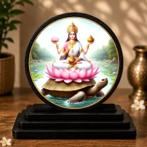 Premium Wooden Goddess Lakshmi Showpiece For Car Dashboard & Office Table | 4 X 4.5 Inch Sublimation Printed Decorative Stand | 4 Mm MDF | Home Decor | Made In India (F33630) Premium Wooden Goddess Lakshmi Showpiece For Car Dashboard & Office Table | 4 X 4.5 Inch Sublimation Printed Decorative Stand | 4 Mm MDF | Home Decor | Made In India (F33630)