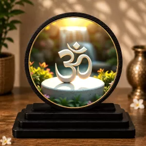 Premium Wooden OM Symbol Showpiece For Car Dashboard & Office Table | 4 X 4.5 Inch Sublimation Printed Decorative Stand | 4 Mm MDF | Home Decor | Made In India (F33640) Premium Wooden OM Symbol Showpiece For Car Dashboard & Office Table | 4 X 4.5 Inch Sublimation Printed Decorative Stand | 4 Mm MDF | Home Decor | Made In India (F33640)