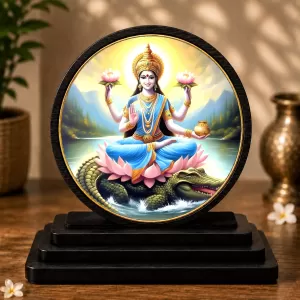 Premium Wooden Goddess Ganga Devi Showpiece For Car Dashboard & Office Table | 4 X 4.5 Inch Sublimation Printed Decorative Stand | 4 Mm MDF | Home Decor | Made In India (F33668) Premium Wooden Goddess Ganga Devi Showpiece For Car Dashboard & Office Table | 4 X 4.5 Inch Sublimation Printed Decorative Stand | 4 Mm MDF | Home Decor | Made In India (F33668)