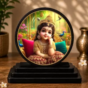 Premium Wooden Shri Radha Rani Showpiece For Car Dashboard & Office Table | 4 X 4.5 Inch Sublimation Printed Decorative Stand | 4 Mm MDF | Home Decor | Made In India (F33679) Premium Wooden Shri Radha Rani Showpiece For Car Dashboard & Office Table | 4 X 4.5 Inch Sublimation Printed Decorative Stand | 4 Mm MDF | Home Decor | Made In India (F33679)