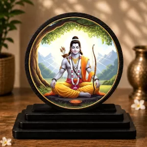 Premium Wooden Lord Rama Showpiece For Car Dashboard & Office Table | 4 X 4.5 Inch Sublimation Printed Decorative Stand | 4 Mm MDF | Home Decor | Made In India (F33694) Premium Wooden Lord Rama Showpiece For Car Dashboard & Office Table | 4 X 4.5 Inch Sublimation Printed Decorative Stand | 4 Mm MDF | Home Decor | Made In India (F33694)