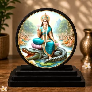 Premium Wooden Goddess Maa Ganga Showpiece For Car Dashboard & Office Table | 4 X 4.5 Inch Sublimation Printed Decorative Stand | 4 Mm MDF | Home Decor | Made In India (F33711) Premium Wooden Goddess Maa Ganga Showpiece For Car Dashboard & Office Table | 4 X 4.5 Inch Sublimation Printed Decorative Stand | 4 Mm MDF | Home Decor | Made In India (F33711)