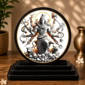 Premium Wooden Lord Shiva Showpiece For Car Dashboard & Office Table | 4 X 4.5 Inch Sublimation Printed Decorative Stand | 4 Mm MDF | Home Decor | Made In India (F33714) Premium Wooden Lord Shiva Showpiece For Car Dashboard & Office Table | 4 X 4.5 Inch Sublimation Printed Decorative Stand | 4 Mm MDF | Home Decor | Made In India (F33714)