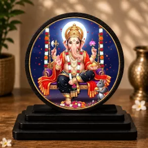 Premium Wooden Lord Ganesha Showpiece For Car Dashboard & Office Table | 4 X 4.5 Inch Sublimation Printed Decorative Stand | 4 Mm MDF | Home Decor | Made In India (F33715) Premium Wooden Lord Ganesha Showpiece For Car Dashboard & Office Table | 4 X 4.5 Inch Sublimation Printed Decorative Stand | 4 Mm MDF | Home Decor | Made In India (F33715)