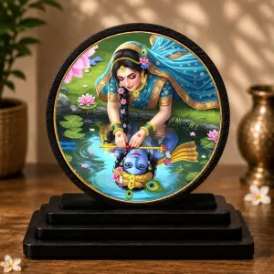 Premium Wooden Radha Krishna Showpiece For Car Dashboard & Office Table | 4 X 4.5 Inch Sublimation Printed Decorative Stand | 4 Mm MDF | Home Decor | Made In India (F33740) Premium Wooden Radha Krishna Showpiece For Car Dashboard & Office Table | 4 X 4.5 Inch Sublimation Printed Decorative Stand | 4 Mm MDF | Home Decor | Made In India (F33740)