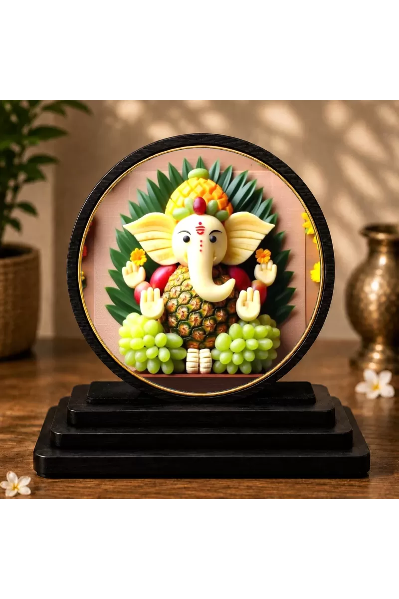 Premium Wooden Modern Spiritual Decor Showpiece For Car Dashboard & Office Table | 4 X 4.5 Inch Sublimation Printed Decorative Stand | 4 Mm MDF | Home Decor | Made In India (F33752)