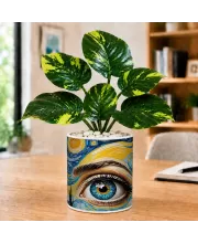 Artificial Tree Ceramic Photo Pot With White Stones 3x4 Inch (F164470) Artificial Tree Ceramic Photo Pot With White Stones 3x4 Inch (F164470)