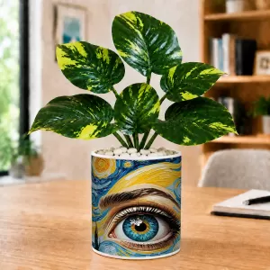 Artificial Tree Ceramic Photo Pot With White Stones 3x4 Inch (F164470) Artificial Tree Ceramic Photo Pot With White Stones 3x4 Inch (F164470)