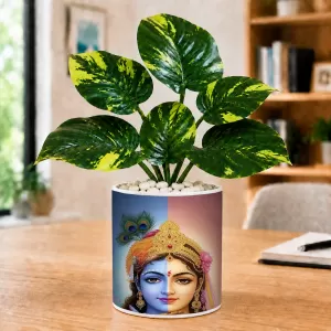Artificial Tree Ceramic Photo Pot With White Stones 3x4 Inch (F164472) Artificial Tree Ceramic Photo Pot With White Stones 3x4 Inch (F164472)