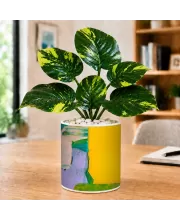 Artificial Tree Ceramic Photo Pot With White Stones 3x4 Inch (F164474) Artificial Tree Ceramic Photo Pot With White Stones 3x4 Inch (F164474)