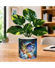 Artificial Tree Ceramic Photo Pot With White Stones 3x4 Inch (F164475) Artificial Tree Ceramic Photo Pot With White Stones 3x4 Inch (F164475)