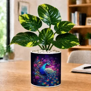 Artificial Tree Ceramic Photo Pot With White Stones 3x4 Inch (F164476) Artificial Tree Ceramic Photo Pot With White Stones 3x4 Inch (F164476)