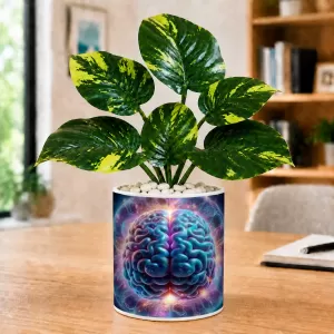 Artificial Tree Ceramic Photo Pot With White Stones 3x4 Inch (F164478) Artificial Tree Ceramic Photo Pot With White Stones 3x4 Inch (F164478)