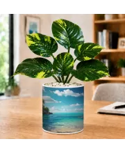 Artificial Tree Ceramic Photo Pot With White Stones 3x4 Inch (F164481) Artificial Tree Ceramic Photo Pot With White Stones 3x4 Inch (F164481)