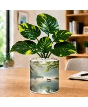 Artificial Tree Ceramic Photo Pot With White Stones 3x4 Inch (F164483) Artificial Tree Ceramic Photo Pot With White Stones 3x4 Inch (F164483)