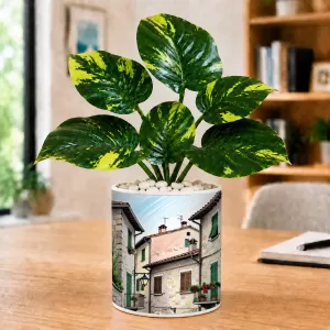 Artificial Tree Ceramic Photo Pot With White Stones 3x4 Inch (F164485) Artificial Tree Ceramic Photo Pot With White Stones 3x4 Inch (F164485)