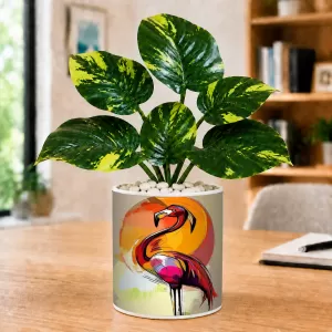 Artificial Tree Ceramic Photo Pot With White Stones 3x4 Inch (F164489) Artificial Tree Ceramic Photo Pot With White Stones 3x4 Inch (F164489)