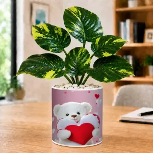 Artificial Tree Ceramic Photo Pot With White Stones 3x4 Inch (F164493) Artificial Tree Ceramic Photo Pot With White Stones 3x4 Inch (F164493)
