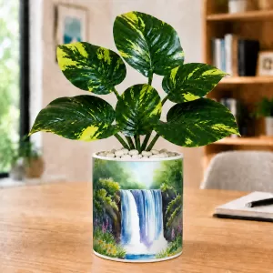 Artificial Tree Ceramic Photo Pot With White Stones 3x4 Inch (F164495) Artificial Tree Ceramic Photo Pot With White Stones 3x4 Inch (F164495)