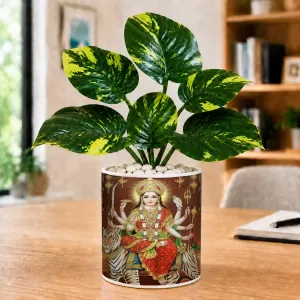Artificial Tree Ceramic Photo Pot With White Stones 3x4 Inch (F164500) Artificial Tree Ceramic Photo Pot With White Stones 3x4 Inch (F164500)