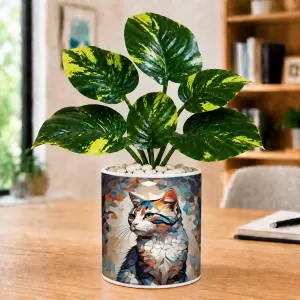 Artificial Tree Ceramic Photo Pot With White Stones 3x4 Inch (F164505) Artificial Tree Ceramic Photo Pot With White Stones 3x4 Inch (F164505)