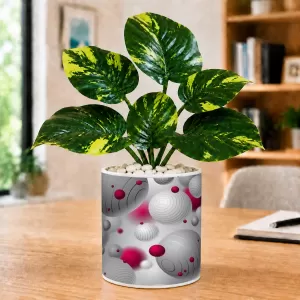 Artificial Tree Ceramic Photo Pot With White Stones 3x4 Inch (F164508) Artificial Tree Ceramic Photo Pot With White Stones 3x4 Inch (F164508)