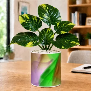 Artificial Tree Ceramic Photo Pot With White Stones 3x4 Inch (F164509) Artificial Tree Ceramic Photo Pot With White Stones 3x4 Inch (F164509)
