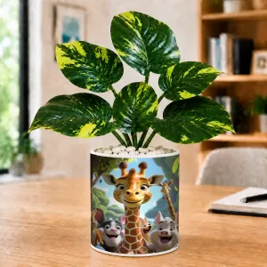 Artificial Tree Ceramic Photo Pot With White Stones 3x4 Inch (F164511) Artificial Tree Ceramic Photo Pot With White Stones 3x4 Inch (F164511)