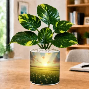 Artificial Tree Ceramic Photo Pot With White Stones 3x4 Inch (F164519) Artificial Tree Ceramic Photo Pot With White Stones 3x4 Inch (F164519)