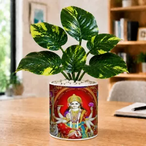 Artificial Tree Ceramic Photo Pot With White Stones 3x4 Inch (F164524) Artificial Tree Ceramic Photo Pot With White Stones 3x4 Inch (F164524)