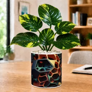 Artificial Tree Ceramic Photo Pot With White Stones 3x4 Inch (F164536) Artificial Tree Ceramic Photo Pot With White Stones 3x4 Inch (F164536)