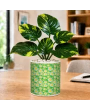 Artificial Tree Ceramic Photo Pot With White Stones 3x4 Inch (F164541)