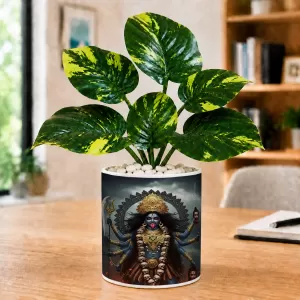 Artificial Tree Ceramic Photo Pot With White Stones 3x4 Inch (F164556) Artificial Tree Ceramic Photo Pot With White Stones 3x4 Inch (F164556)