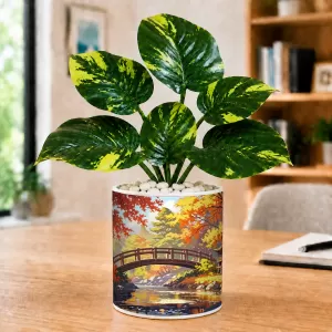 Artificial Tree Ceramic Photo Pot With White Stones 3x4 Inch (F164558) Artificial Tree Ceramic Photo Pot With White Stones 3x4 Inch (F164558)