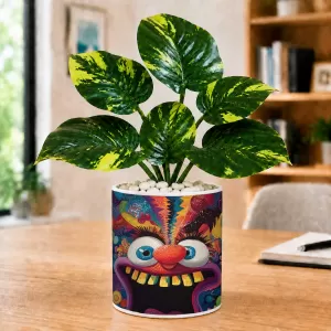 Artificial Tree Ceramic Photo Pot With White Stones 3x4 Inch (F164563) Artificial Tree Ceramic Photo Pot With White Stones 3x4 Inch (F164563)