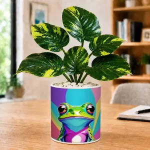 Artificial Tree Ceramic Photo Pot With White Stones 3x4 Inch (F164586) Artificial Tree Ceramic Photo Pot With White Stones 3x4 Inch (F164586)
