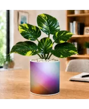 Artificial Tree Ceramic Photo Pot With White Stones 3x4 Inch (F164590)