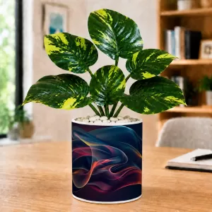 Artificial Tree Ceramic Photo Pot With White Stones 3x4 Inch (F164602) Artificial Tree Ceramic Photo Pot With White Stones 3x4 Inch (F164602)