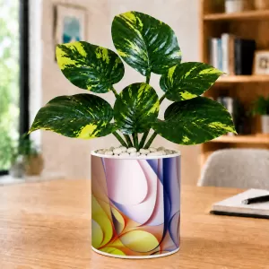 Artificial Tree Ceramic Photo Pot With White Stones 3x4 Inch (F164611) Artificial Tree Ceramic Photo Pot With White Stones 3x4 Inch (F164611)