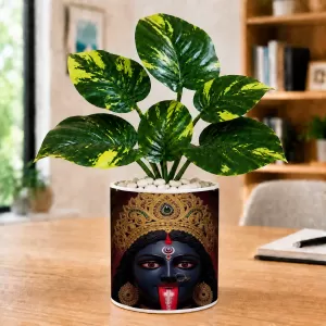 Artificial Tree Ceramic Photo Pot With White Stones 3x4 Inch (F164619) Artificial Tree Ceramic Photo Pot With White Stones 3x4 Inch (F164619)