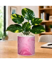 Artificial Tree Ceramic Photo Pot With White Stones 3x4 Inch (F164622)