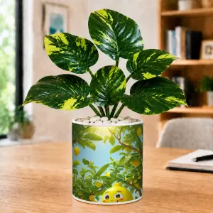 Artificial Tree Ceramic Photo Pot With White Stones 3x4 Inch (F164628) Artificial Tree Ceramic Photo Pot With White Stones 3x4 Inch (F164628)