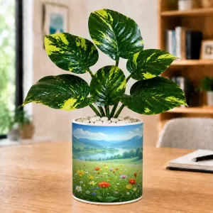 Artificial Tree Ceramic Photo Pot With White Stones 3x4 Inch (F164629) Artificial Tree Ceramic Photo Pot With White Stones 3x4 Inch (F164629)