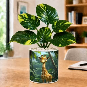 Artificial Tree Ceramic Photo Pot With White Stones 3x4 Inch (F164639) Artificial Tree Ceramic Photo Pot With White Stones 3x4 Inch (F164639)