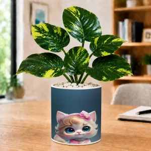 Artificial Tree Ceramic Photo Pot With White Stones 3x4 Inch (F164650) Artificial Tree Ceramic Photo Pot With White Stones 3x4 Inch (F164650)