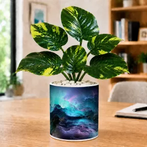 Artificial Tree Ceramic Photo Pot With White Stones 3x4 Inch (F164658) Artificial Tree Ceramic Photo Pot With White Stones 3x4 Inch (F164658)