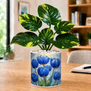 Artificial Tree Ceramic Photo Pot With White Stones 3x4 Inch (F164664) Artificial Tree Ceramic Photo Pot With White Stones 3x4 Inch (F164664)