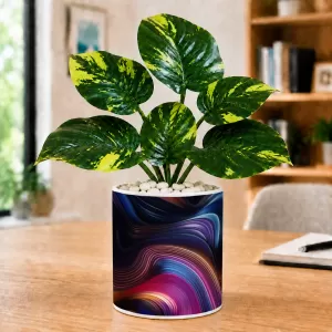 Artificial Tree Ceramic Photo Pot With White Stones 3x4 Inch (F164666) Artificial Tree Ceramic Photo Pot With White Stones 3x4 Inch (F164666)