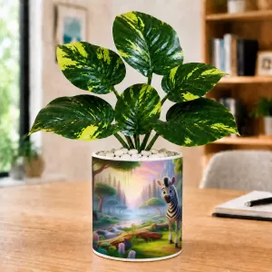 Artificial Tree Ceramic Photo Pot With White Stones 3x4 Inch (F164701) Artificial Tree Ceramic Photo Pot With White Stones 3x4 Inch (F164701)