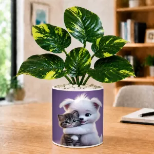 Artificial Tree Ceramic Photo Pot With White Stones 3x4 Inch (F164717) Artificial Tree Ceramic Photo Pot With White Stones 3x4 Inch (F164717)
